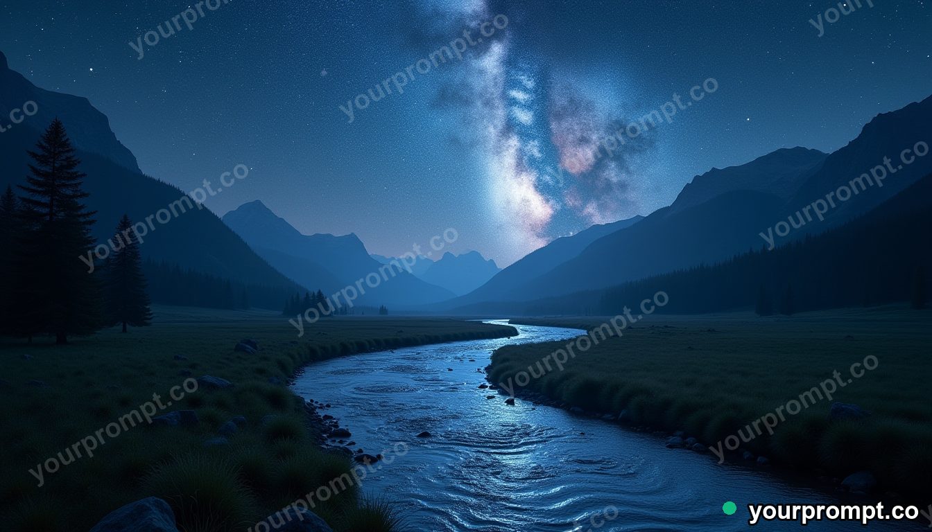 A river of stars winding through an enchanted valley
