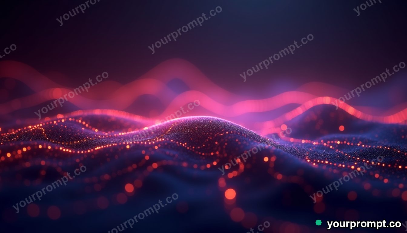 Soft flowing lines of light forming a neural map in matte concept painting style — AI-generated image from a text prompt